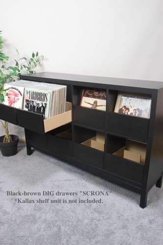 Vinyl record dig - storage, for