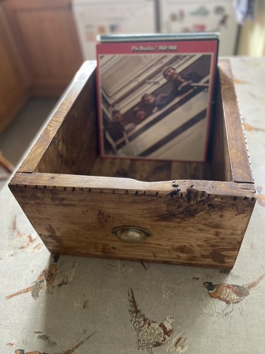 Vinyl record storage box - record,