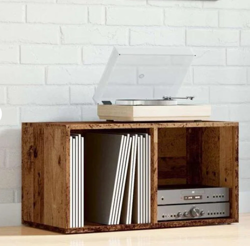 Old wood vinyl record - old,