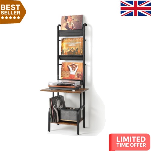 Vinyl turntable stand with - vinyl,