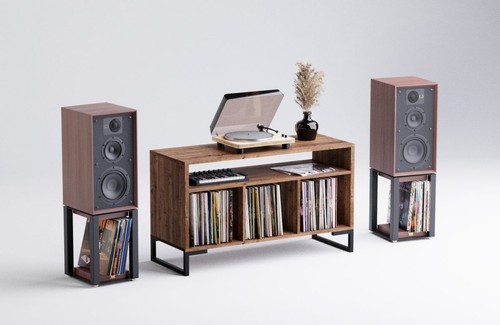 Record player and - and, vinyl